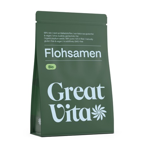 Greatvita 1kg bio flohsamen - bio,
